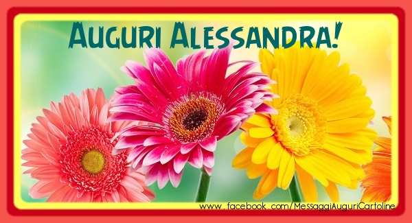  Cartoline di auguri - Fiori | Auguri Alessandra!