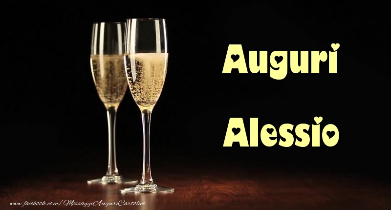 Cartoline di auguri - Champagne | Auguri Alessio
