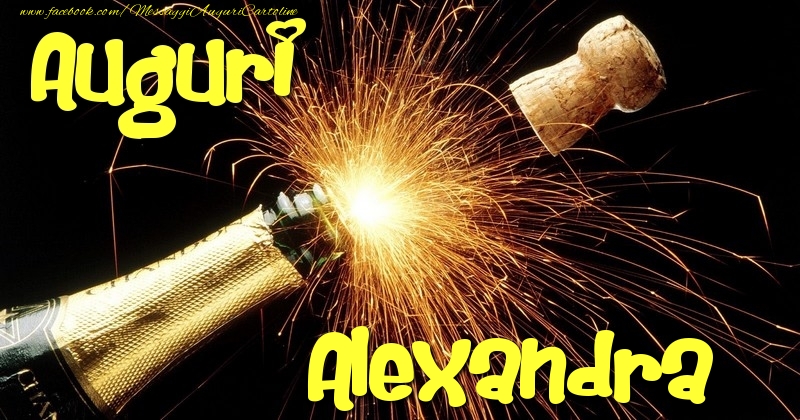 Cartoline di auguri - Champagne | Auguri Alexandra