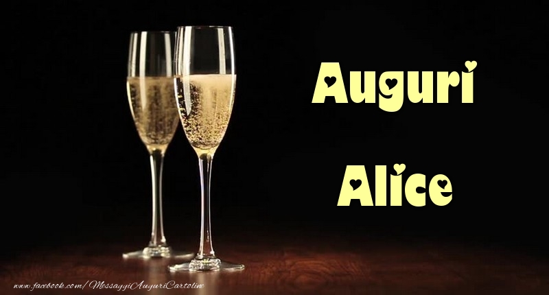 Cartoline di auguri - Champagne | Auguri Alice
