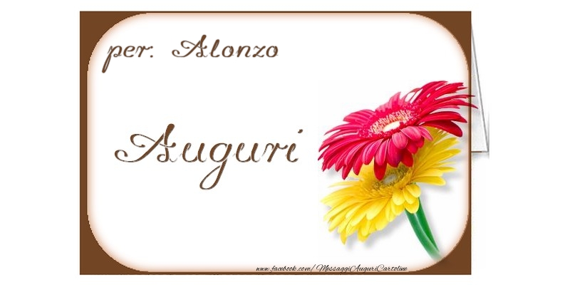 Cartoline di auguri - Auguri, Alonzo