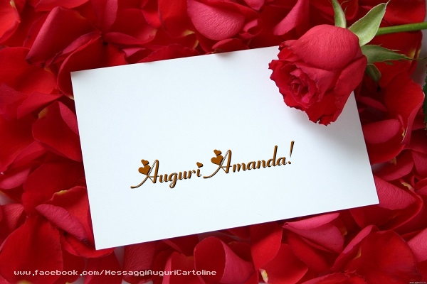 Cartoline di auguri - Auguri Amanda!