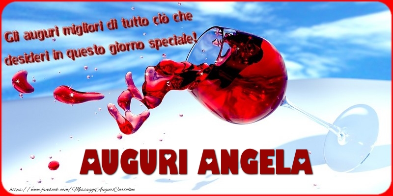 Cartoline di auguri - Tanti auguri  Angela
