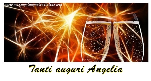 Cartoline di auguri - Champagne | Tanti auguri Angelia