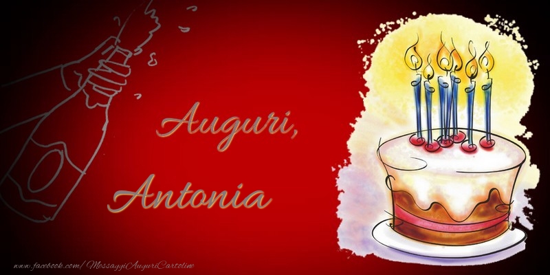 Cartoline di auguri - Auguri, Antonia