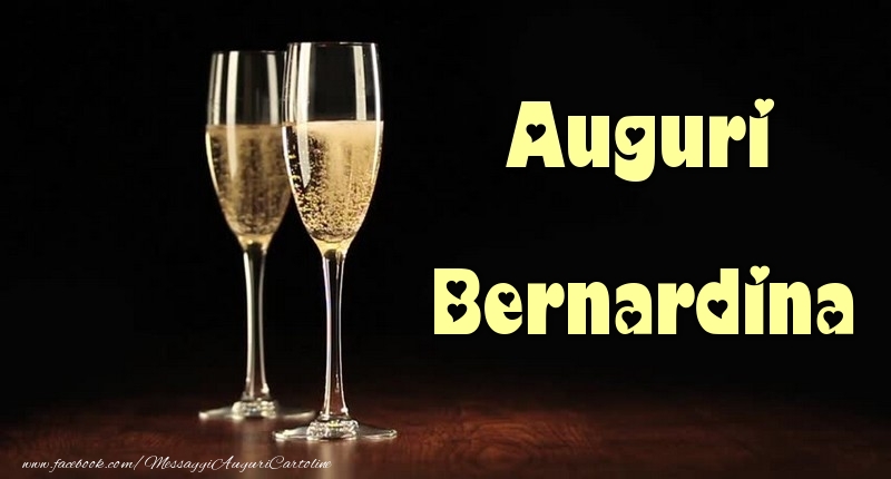 Cartoline di auguri - Champagne | Auguri Bernardina