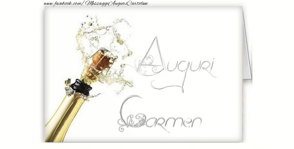 Cartoline di auguri - Champagne | Auguri, Carmen