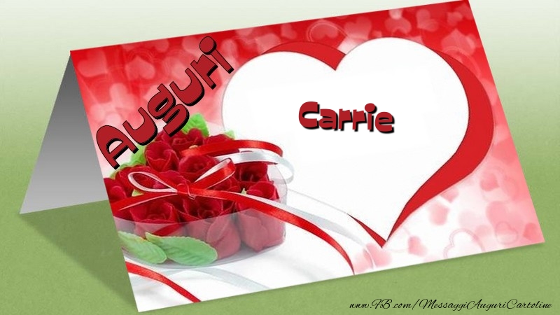 Cartoline di auguri - Auguri Carrie