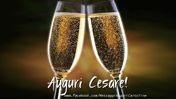 Cartoline di auguri - Champagne | Auguri Cesare!