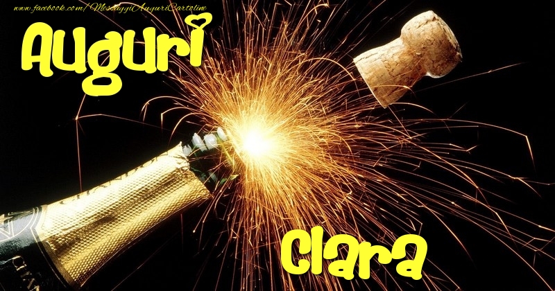 Cartoline di auguri - Champagne | Auguri Clara