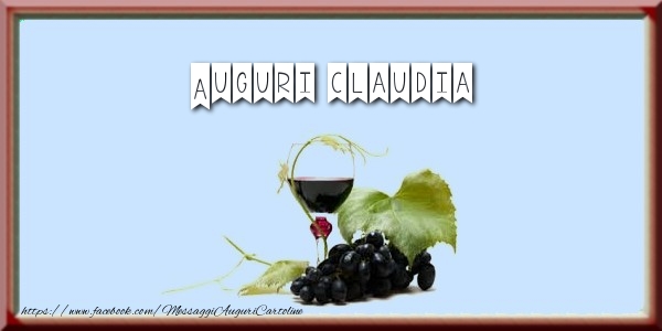 Cartoline di auguri - Champagne | Auguri Claudia