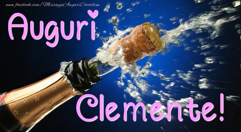 Cartoline di auguri - Champagne | Auguri Clemente
