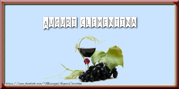 Cartoline di auguri - Champagne | Auguri Clementina
