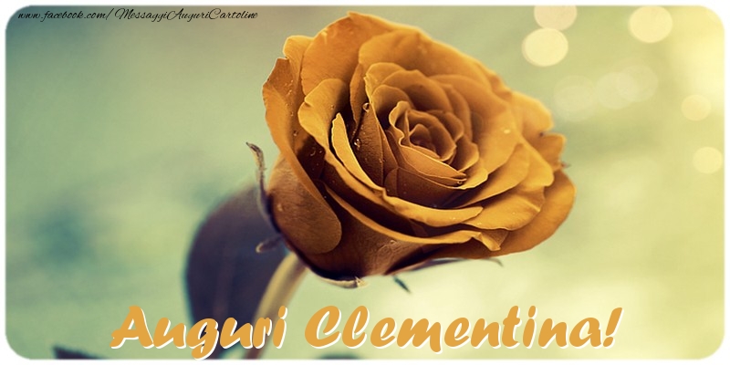 Cartoline di auguri - Auguri Clementina