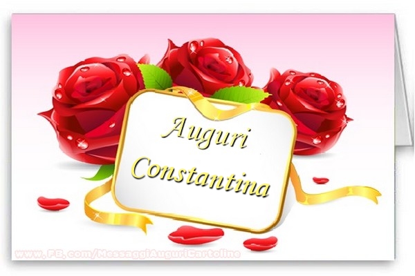 Cartoline di auguri - Auguri, Constantina!