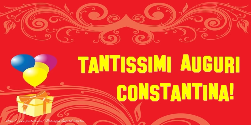 Cartoline di auguri - Tantissimi Auguri Constantina!