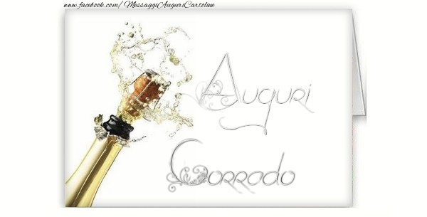 Cartoline di auguri - Champagne | Auguri, Corrado