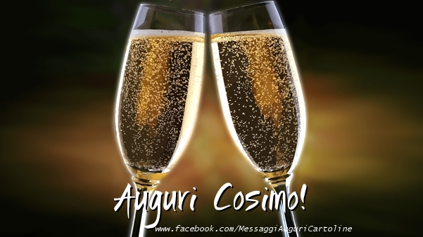 Cartoline di auguri - Champagne | Auguri Cosimo!
