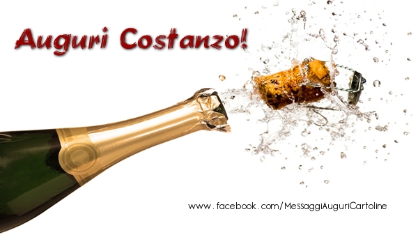 Cartoline di auguri - Champagne | Auguri Costanzo!