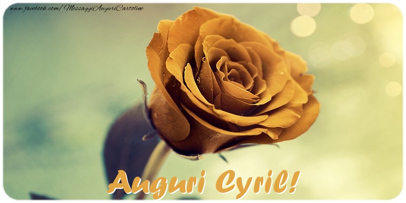 Cartoline di auguri - Auguri Cyril