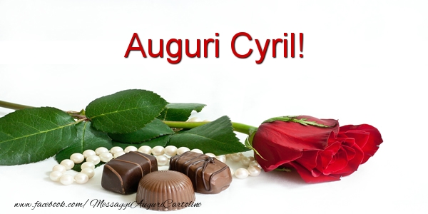 Cartoline di auguri - Auguri Cyril!