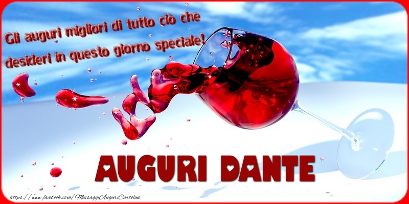 Cartoline di auguri - Tanti auguri  Dante
