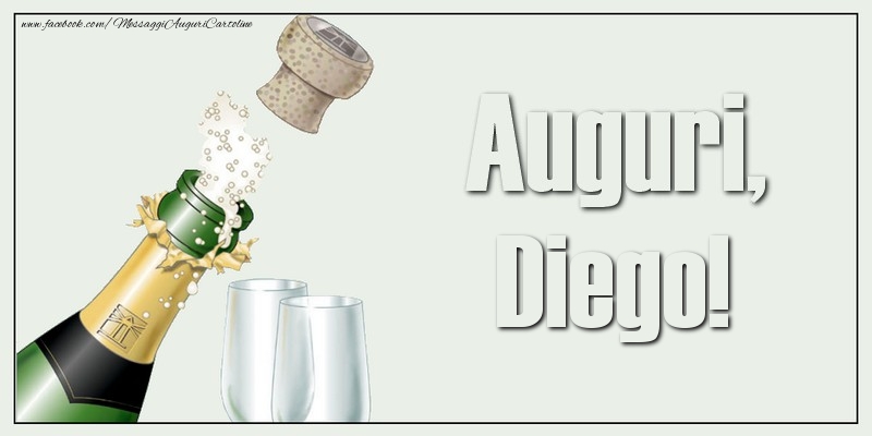Cartoline di auguri - Champagne | Auguri, Diego!