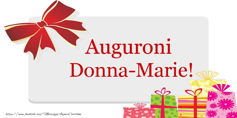 Cartoline di auguri - Auguroni Donna-Marie!