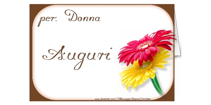Cartoline di auguri - Auguri, Donna