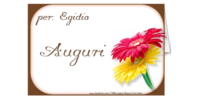 Cartoline di auguri - Auguri, Egidio