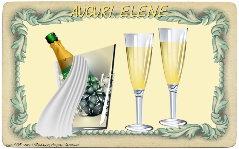 Cartoline di auguri - Champagne | Auguri Elene