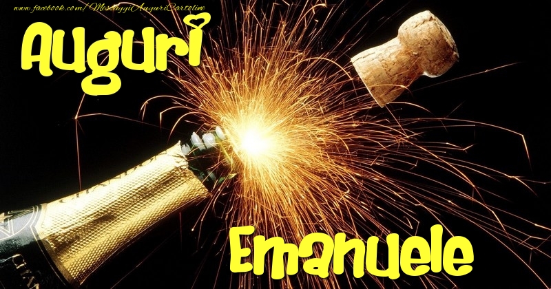 Cartoline di auguri - Champagne | Auguri Emanuele