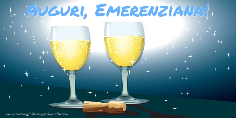 Cartoline di auguri - Champagne | Auguri, Emerenziana!
