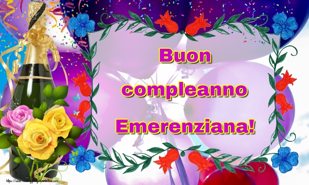 Cartoline di auguri - Buon compleanno Emerenziana!