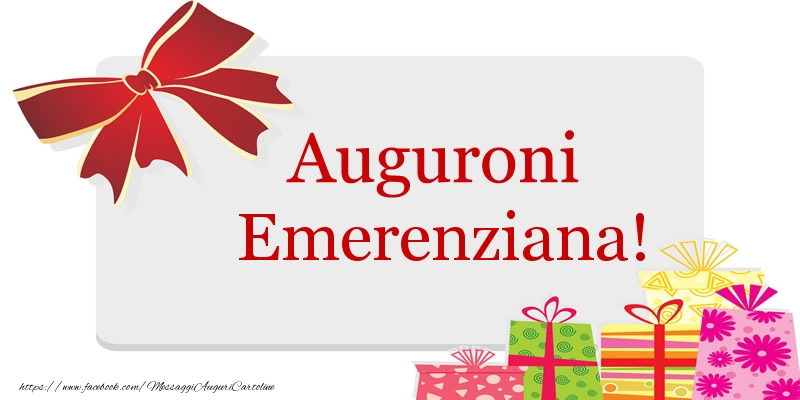 Cartoline di auguri - Auguroni Emerenziana!