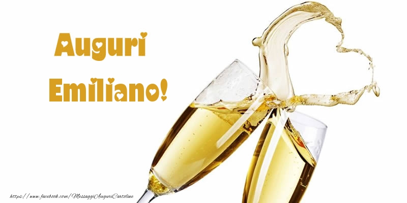 Cartoline di auguri - Champagne | Auguri Emiliano!