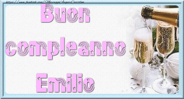 Cartoline di auguri - Buon compleanno Emilio