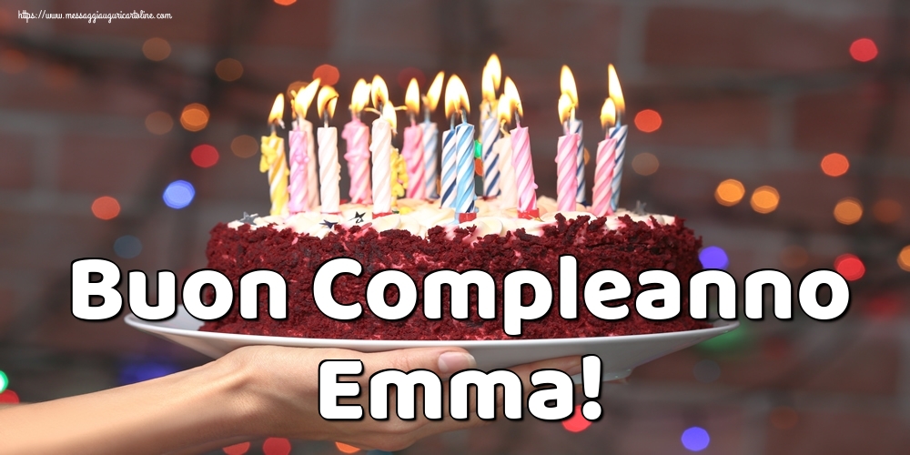 Cartoline di auguri - Torta | Buon Compleanno Emma!