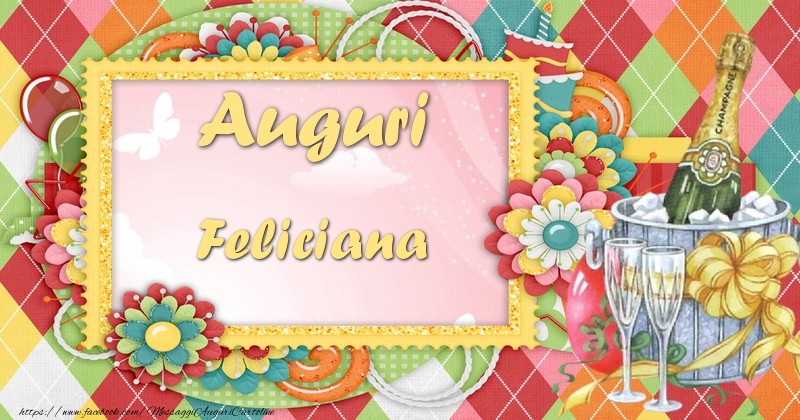 Cartoline di auguri - Champagne & Fiori | Auguri Feliciana