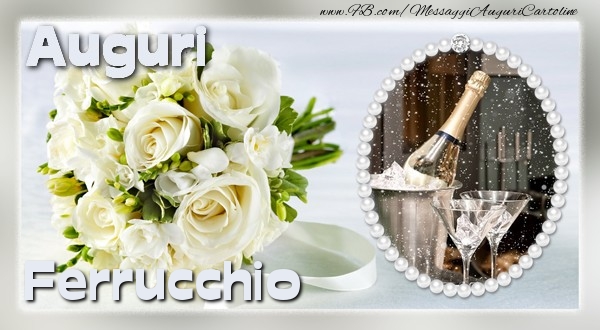 Cartoline di auguri - Fiori & Mazzo Di Fiori & 1 Foto & Cornice Foto | Auguri Ferrucchio