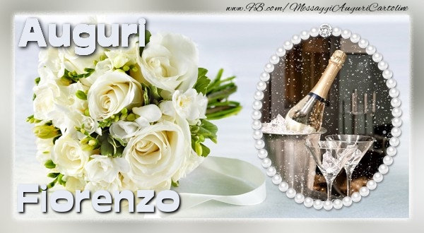 Cartoline di auguri - Fiori & Mazzo Di Fiori & 1 Foto & Cornice Foto | Auguri Fiorenzo