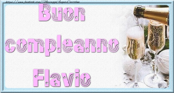 Cartoline di auguri - Buon compleanno Flavio