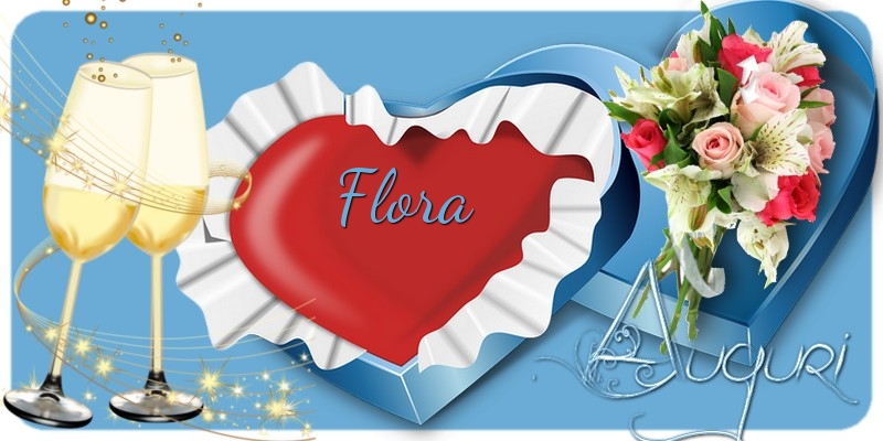 Cartoline di auguri - Auguri, Flora!