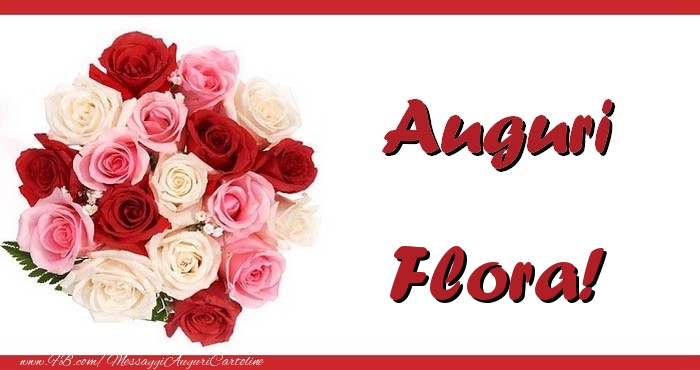 Cartoline di auguri - Mazzo Di Fiori & Rose | Auguri Flora