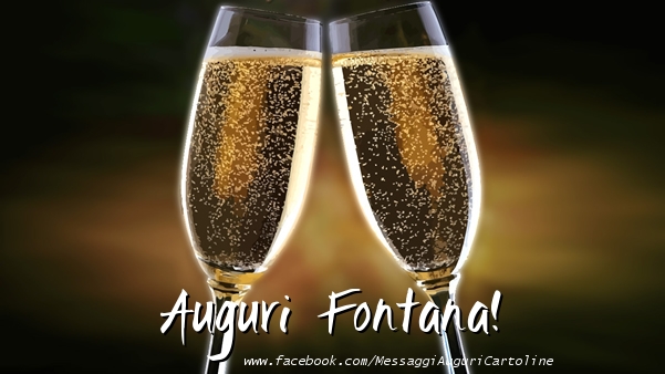 Cartoline di auguri - Champagne | Auguri Fontana!