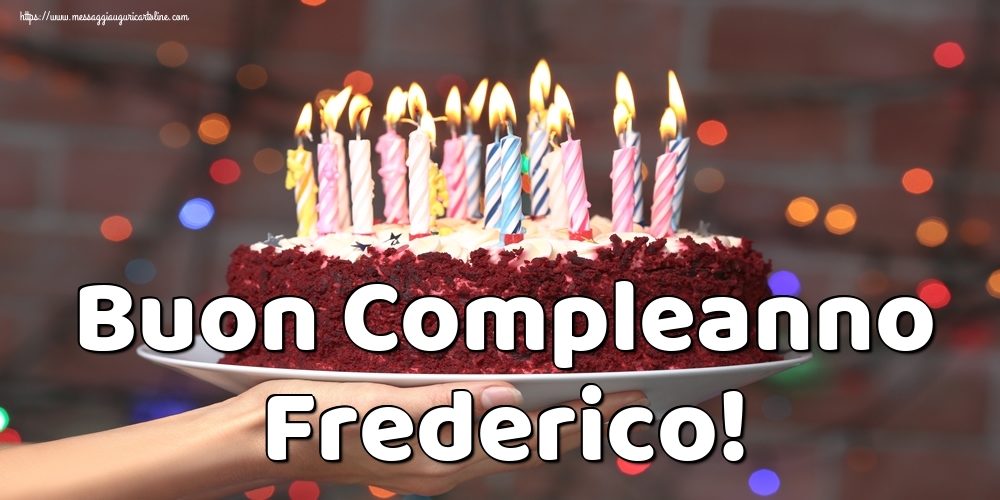 Cartoline di auguri - Torta | Buon Compleanno Frederico!