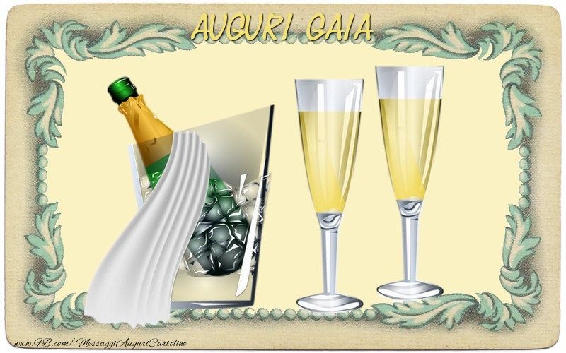 Cartoline di auguri - Champagne | Auguri Gaia