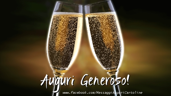 Cartoline di auguri - Champagne | Auguri Generoso!
