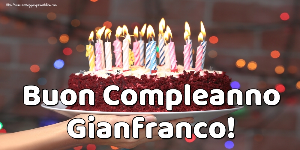 Cartoline di auguri - Torta | Buon Compleanno Gianfranco!