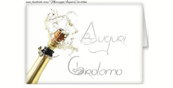 Cartoline di auguri - Champagne | Auguri, Girolamo